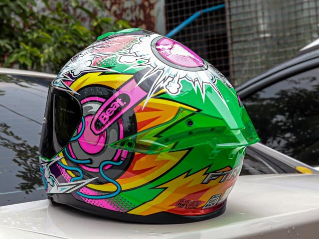 FTR XR 2 PRO MUSIC GLOSS GREEN WHITE DUAL VISOR!! WITH FREE CLEAR LENS AND SPOILER!!