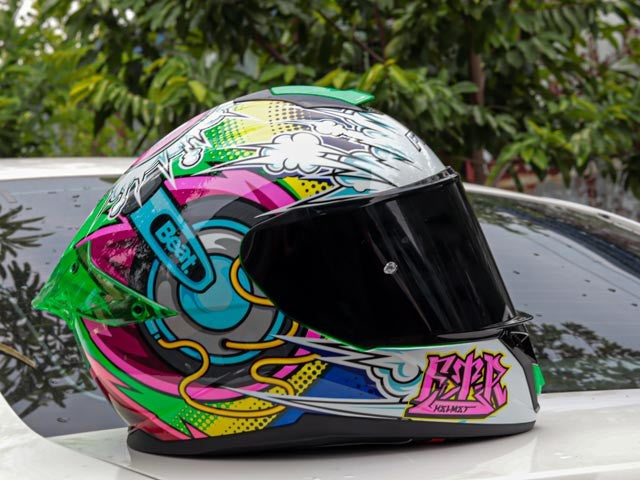 FTR XR 2 PRO MUSIC GLOSS GREEN WHITE DUAL VISOR!! WITH FREE CLEAR LENS AND SPOILER!!