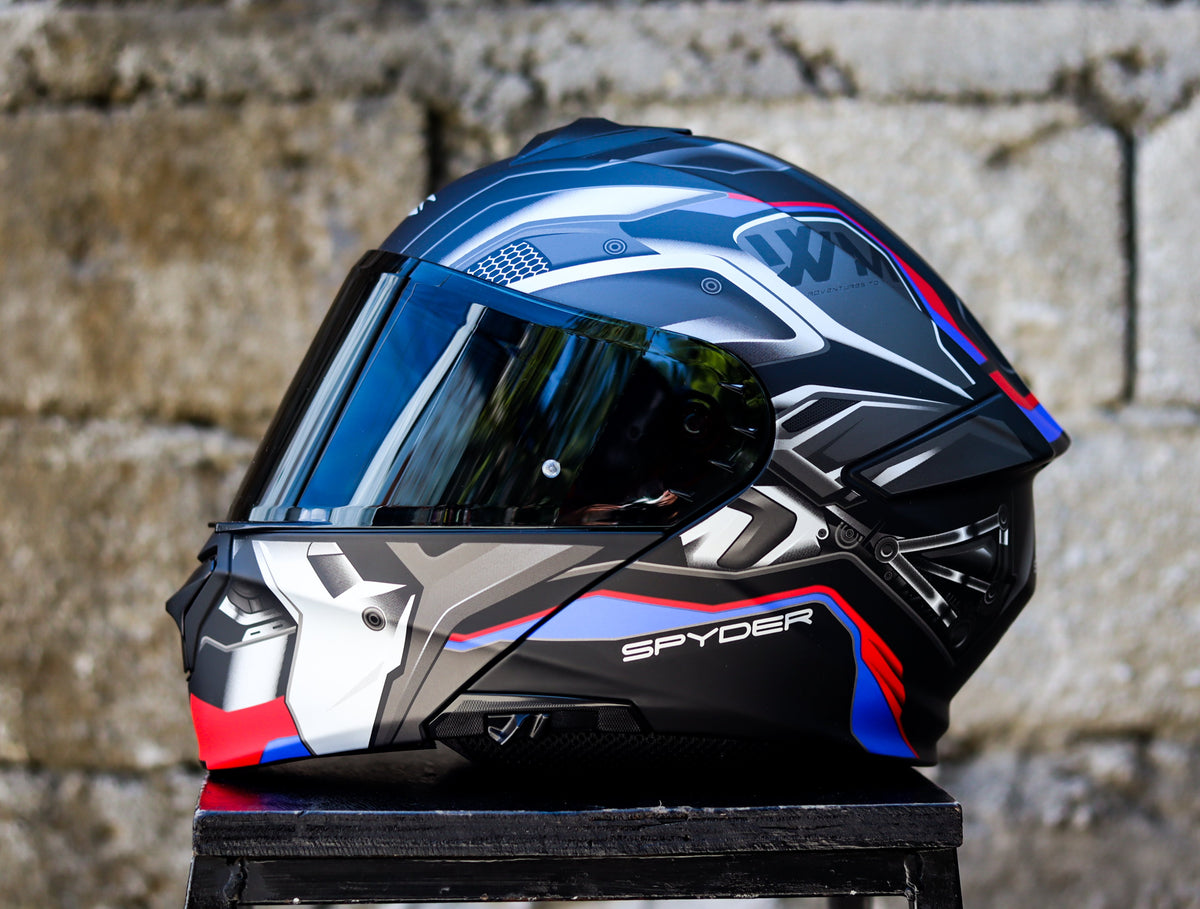 Spyder Modular Helmet Blue Daytona Helmets SJ1-BL Spyder Jet Blue