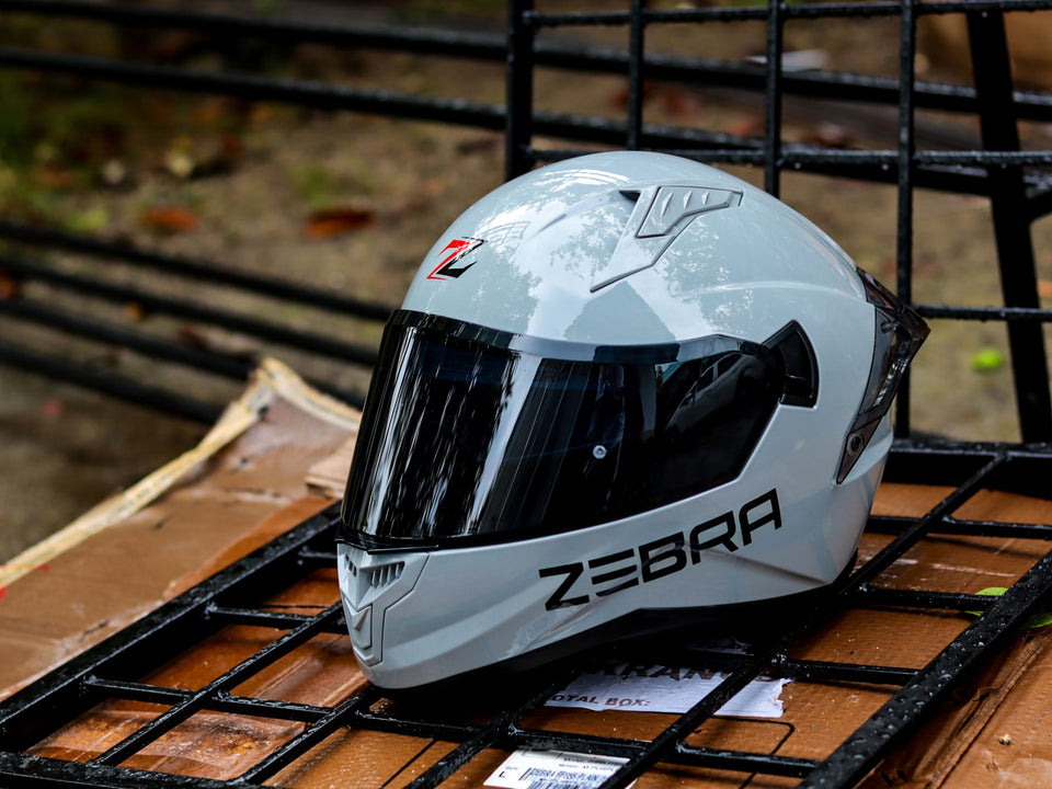ZEBRA A5009 RALLY GRAY (DUAL VISOR) WITH FREE CLEAR LENS