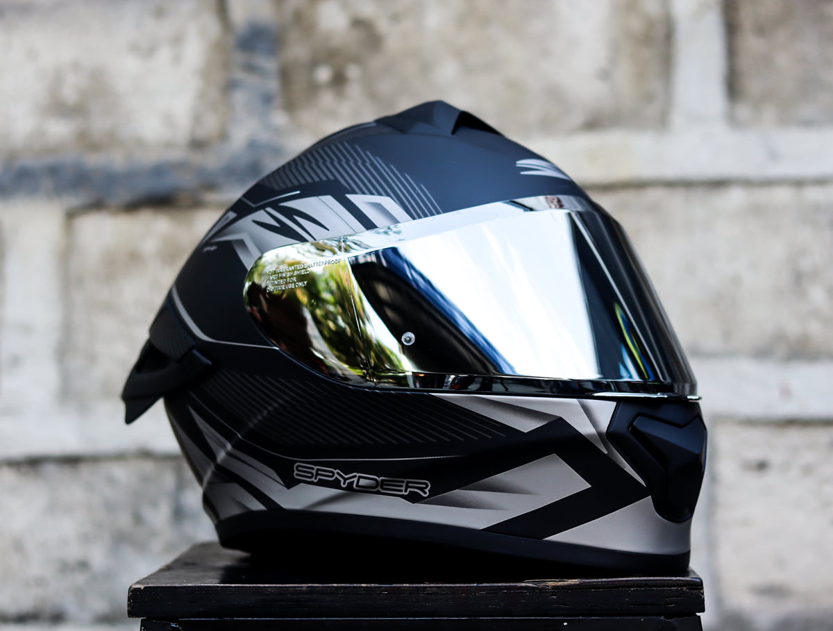 SPYDER SPIKE 2 G 34A1M SS MATTE BLACK GRAY SINGLE VISOR – Kranos Gears