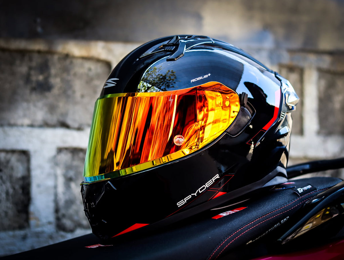 SPYDER ROGUE+ PD 3601-B FR BLACK RED SO V2 DUAL VISOR WITH FREE