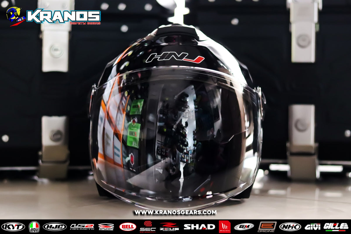 Hnj half store face helmet price