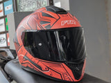 FTR XR 2 PRO XR782 MATTE RED DUAL VISOR!! WITH FREE CLEAR LENS AND SPOILER!!