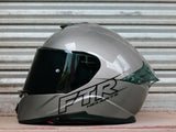 FTR XR 2 PRO SOLID GLOSS GRAY DUAL VISOR!! WITH FREE CLEAR LENS AND SPOILER!!