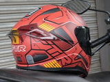 FTR XR 2 PRO XR782 MATTE RED DUAL VISOR!! WITH FREE CLEAR LENS AND SPOILER!!