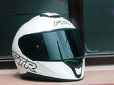 FTR XR 2 PRO SOLID GLOSS PEARL WHITE DUAL VISOR!! WITH FREE CLEAR LENS AND SPOILER!!