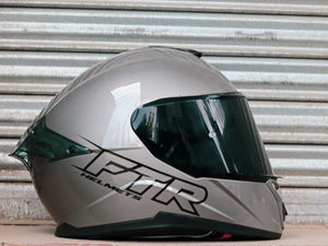 FTR XR 2 PRO SOLID GLOSS GRAY DUAL VISOR!! WITH FREE CLEAR LENS AND SPOILER!!
