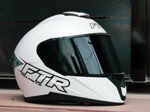 FTR XR 2 PRO SOLID GLOSS PEARL WHITE DUAL VISOR!! WITH FREE CLEAR LENS AND SPOILER!!