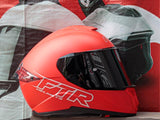 FTR XR 2 PRO SOLID MATTE FERRARI RED DUAL VISOR!! WITH FREE CLEAR LENS AND SPOILER!!