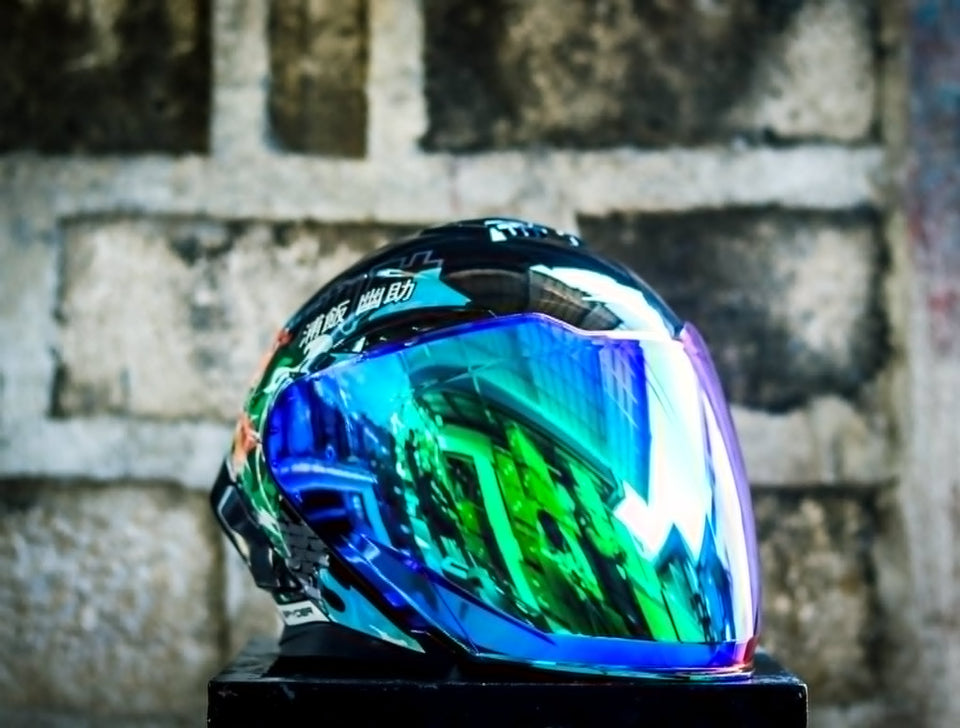 SPYDER BLADE GD 37B1 FB BLACK BLUE KUWABARA SB HALF FACE WITH FREE CLEAR LENS