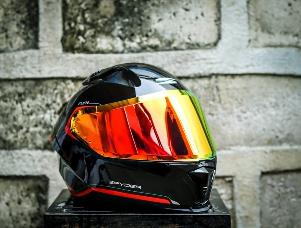 SPYDER FLYN P 3601 FR BLACK RED S0 V2 FULLFACE WITH FREE CLEAR LENS