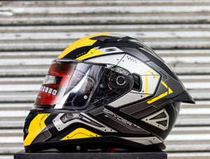 SPYDER FORZA GD 3211M-B S MATTE BLACK YELLOW S1 FULLFACE WITH FREE CLEAR LENS