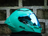 GILLE A118-2 ADIRA LAKE GREEN REVO LAKE BLUE LENS DUAL VISOR WITH FREE CLEAR LENS