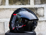 SPYDER PHANTOM PD 3601 S BLACK RED SO V2 MODULAR DUAL VISOR WITH FREE CLEAR LENS