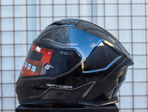 SPYDER CORSA PD 3001 S GLOSS BLACK DUAL VISOR