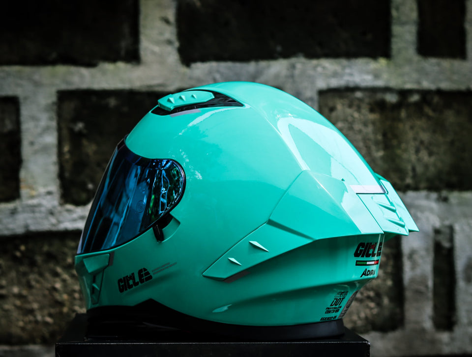 GILLE A118-2 ADIRA LAKE GREEN REVO LAKE BLUE LENS DUAL VISOR WITH FREE CLEAR LENS