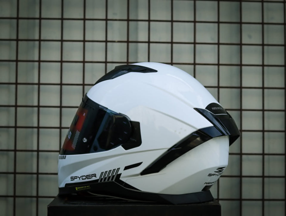SPYDER ARMADA PD 1301-B S ARTIC WHITE/BLACK V2 FULLFACE WITH FREE CLEAR LENS