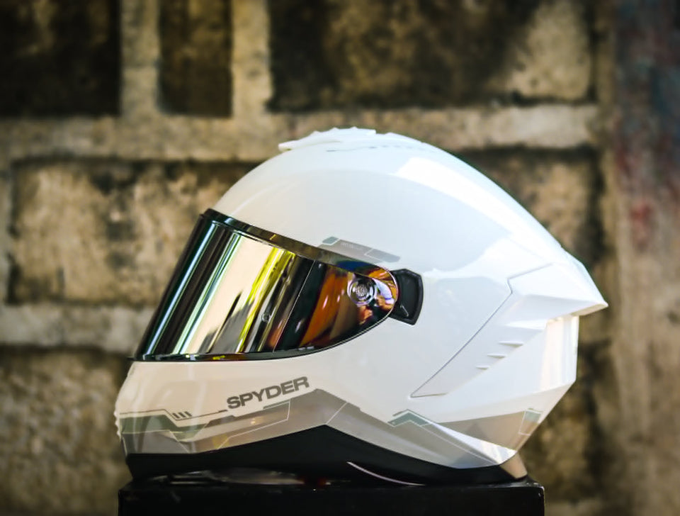 SPYDER SIGMA 1501-W SS ARTIC WHITE SILVER SO V2 FULLFACE WITH FREE CLEAR LENS (Copy)