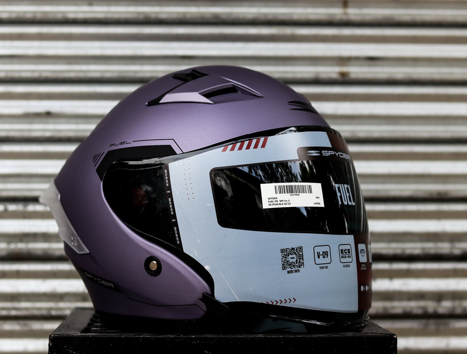 SPYDER FUEL PD 9PF1M S MATTE F PURPLE BLACK SO V2 DUAL VISOR WITH FREE CLEAR LENS