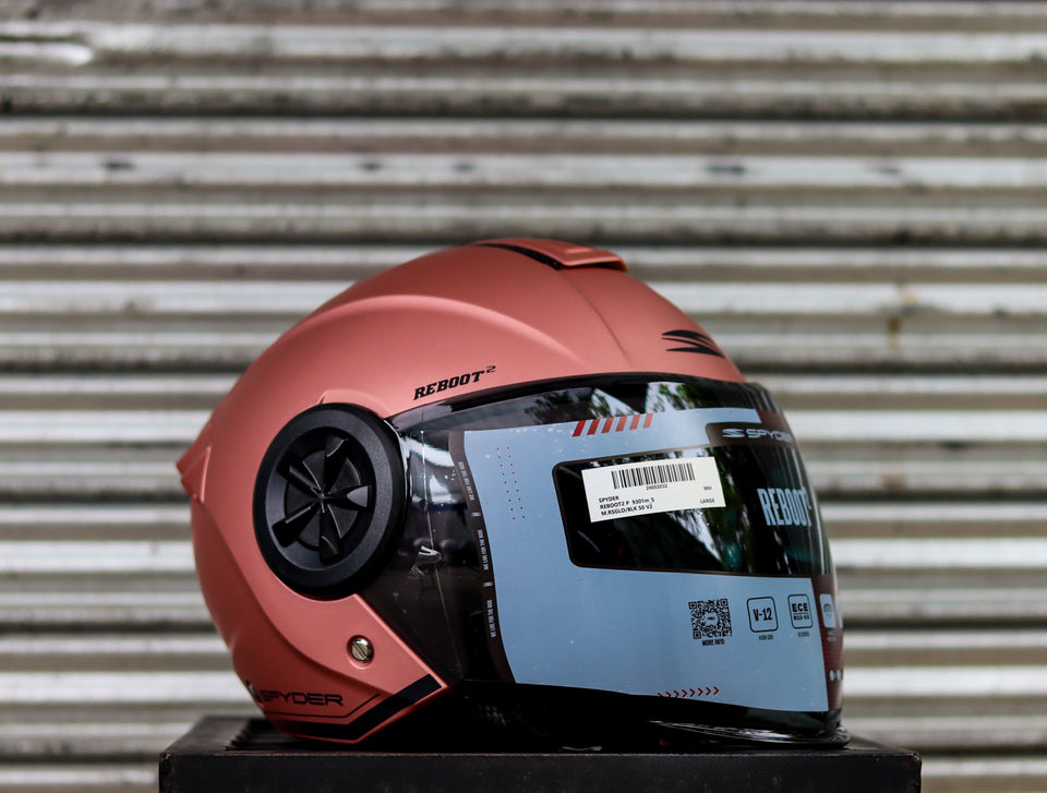 SPYDER REBOOT 2 P 9301M S MATTE ROSE GOLD BLACK SO V2 DUAL VISOR WITH FREE CLEAR LENS