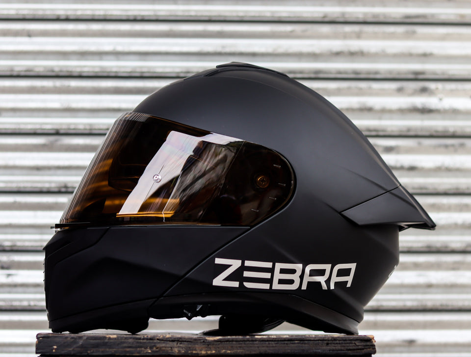 ZEBRA 767 MATTE BLACK MODULAR (DUAL VISOR) WITH FREE CLEAR LENS