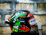 NHK N1 MAX BO BEN BLACK GLOSSY HALF FACE