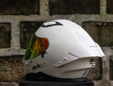 GILLE A118-2 ADIRA WHITE REVO RED LENS DUAL VISOR WITH FREE CLEAR LENS