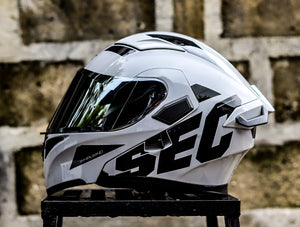 SEC 06041 WHIRLWIND V2 SOLID GREY BLACK (DUAL VISOR)