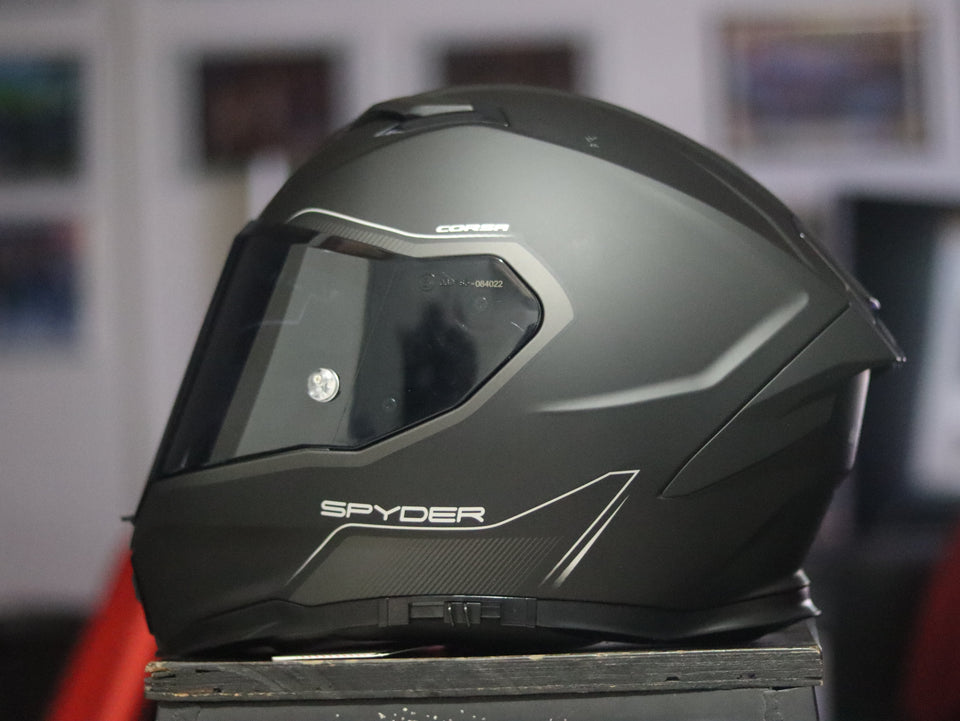 SPYDER CORSA PD 3001M S MATTE BLACK V2 DUAL VISOR