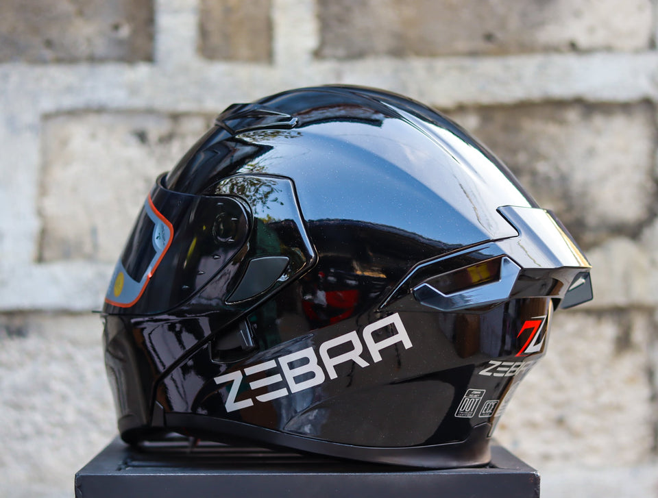 ZEBRA YM 627 GLOSS BLACK MODULAR WITH FREE CLEAR LENS