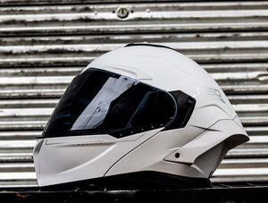 SPYDER NEO ICON PD 4001M S MATTE BAT GRAY DUAL VISOR WITH FREE CLEAR LENS