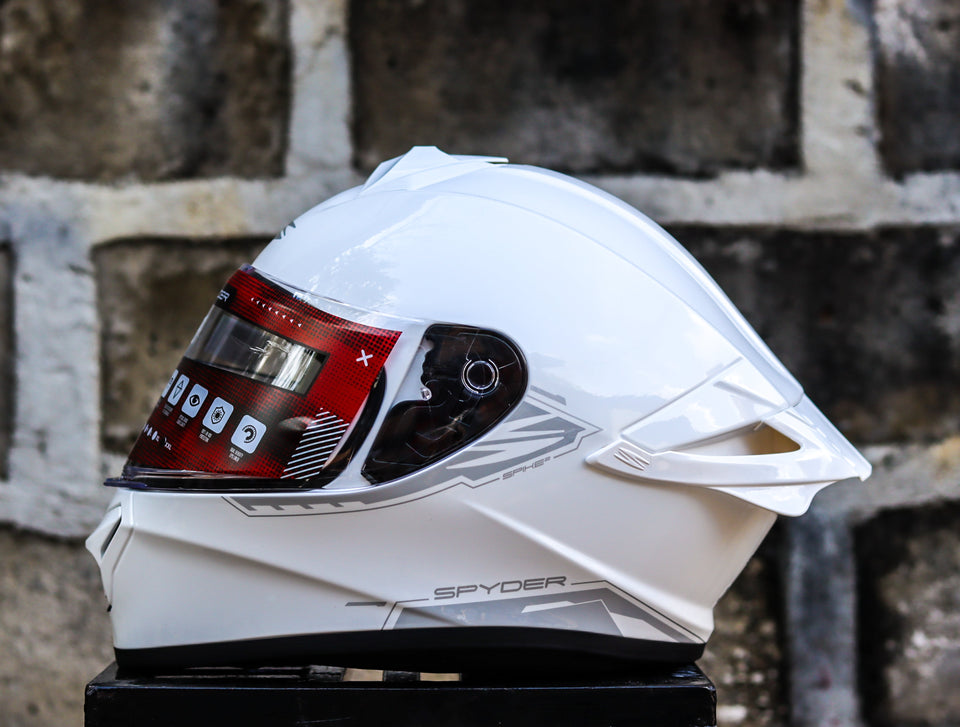 SPYDER SPIKE 2 1001 FR ARTIC WHITE GRAY V2 SINGLE VISOR