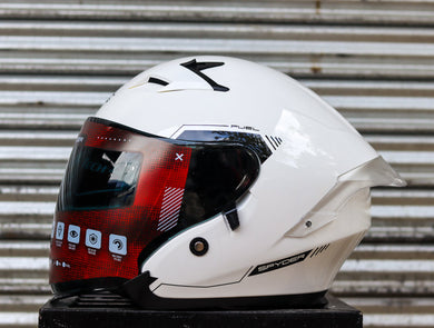 SPYDER FUEL PD 1301 S ARTIC WHITE BLACK SO V2 DUAL VISOR WITH FREE CLEAR LENS