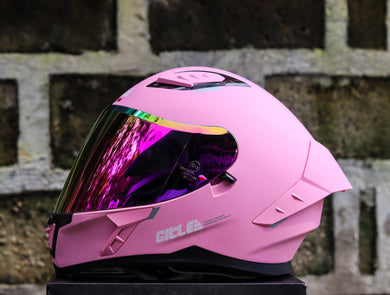 GILLE A118-2 ADIRA MATTE PINK REVO PURPLE RED LENSWITH FREE CLEAR LENS