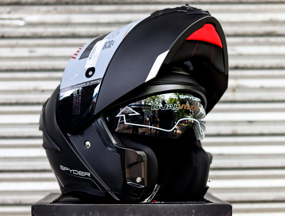 SPYDER ASTRA PD 3401M-B S MATTE BLACK GRAY SO V2 MODULAR DUAL VISOR WITH FREE CLEAR LENS