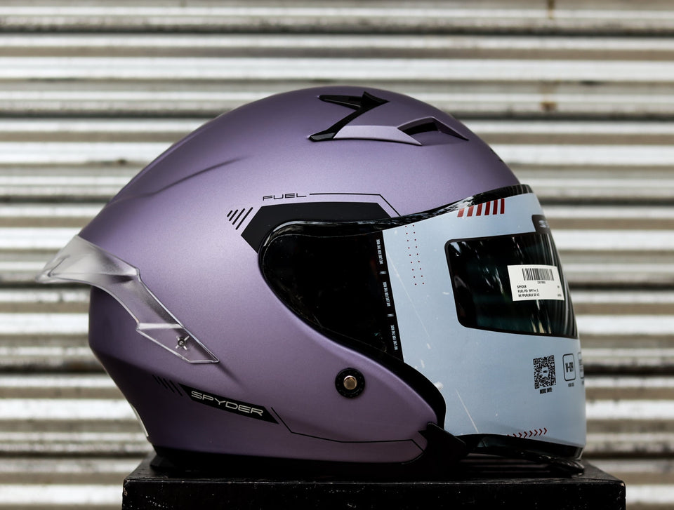 SPYDER FUEL PD 9PF1M S MATTE F PURPLE BLACK SO V2 DUAL VISOR WITH FREE CLEAR LENS