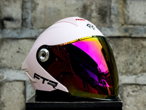 FTR N95 MATTE LIGHT PINK DUAL VISOR