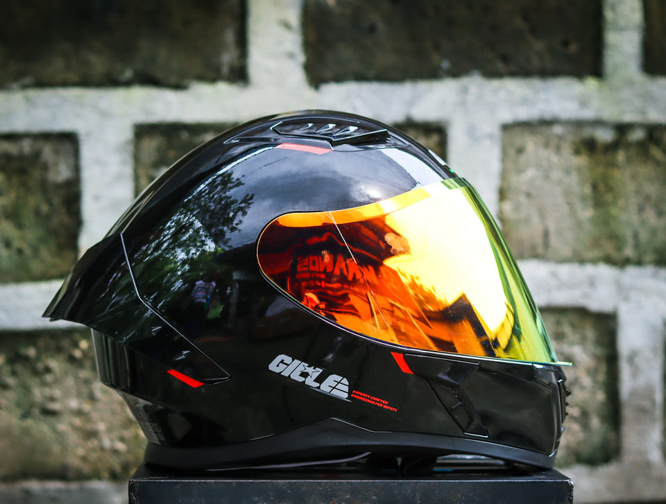 GILLE A118-2 ADIRA BLACK REVO RED LENS DUAL VISOR WITH FREE CLEAR LENS