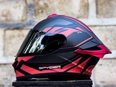 SPYDER SPIKE 2 G 36A1M S MATTE BLACK RED SINGLE VISOR