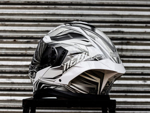 SPYDER NEO ICON GD 1511 SS ARTIC WHITE SILVER DUAL VISOR WITH FREE CLEAR LENS