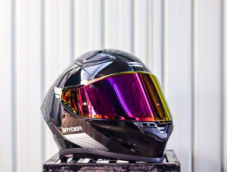 SPYDER EOX P 3401 RS BLACK GRAY S0 FULLFACE WITH FREE CLEAR LENS