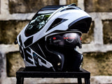 SEC 06041 WHIRLWIND V2 SOLID GREY BLACK (DUAL VISOR)