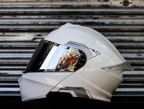 SPYDER FORCE+ PD 1001 SS ARTIC WHITE V2 MODULAR WITH FREE CLEAR LENS