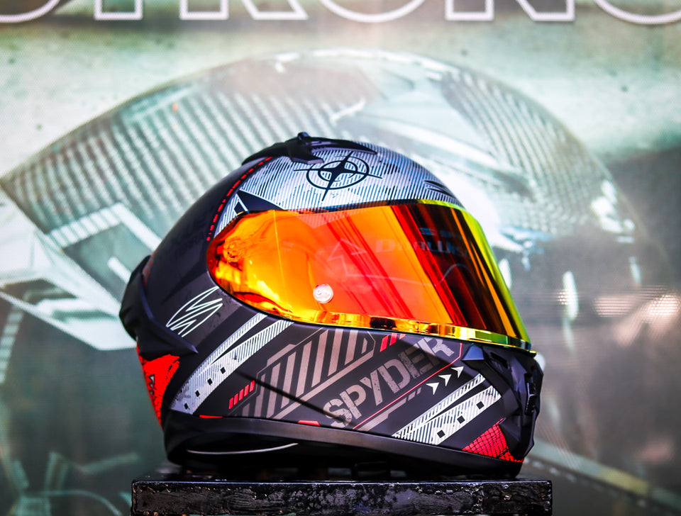 SPYDER ROGUE+ GD 3621M-B_FR MATTE BLACK RED S2 FULLFACE WITH FREE CLEAR LENS
