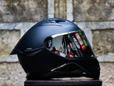 SPYDER FORZA PD 3401M-B SS MATTE BLACK GRAY SO V2 FULLFACE WITH FREE CLEAR LENS