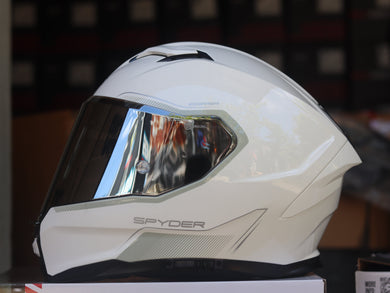 SPYDER CORSA 1001- W SS ARTIC WHITE V2 DUAL VISOR