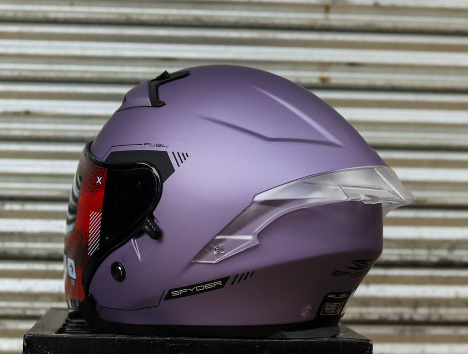 SPYDER FUEL PD 9PF1M S MATTE F PURPLE BLACK SO V2 DUAL VISOR WITH FREE CLEAR LENS