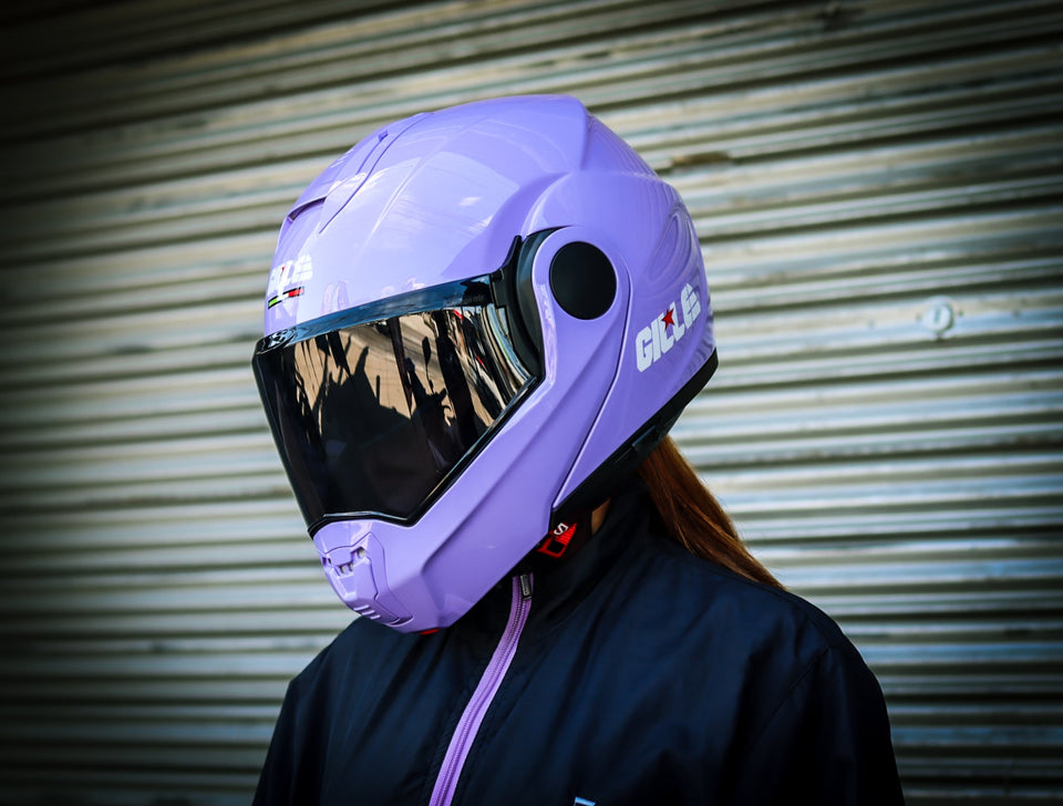 GILLE ILM-Z501 VERTIX PLAIN PURPLE (DUAL VISOR)