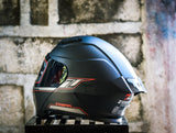 ZEBRA A119 CORRIDA MATTE BLACK MODULAR WITH FREE CLEAR LENS